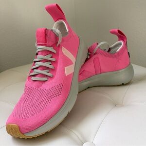NWT Veja x Rick Owens Knit Sneaker in Pop Pink